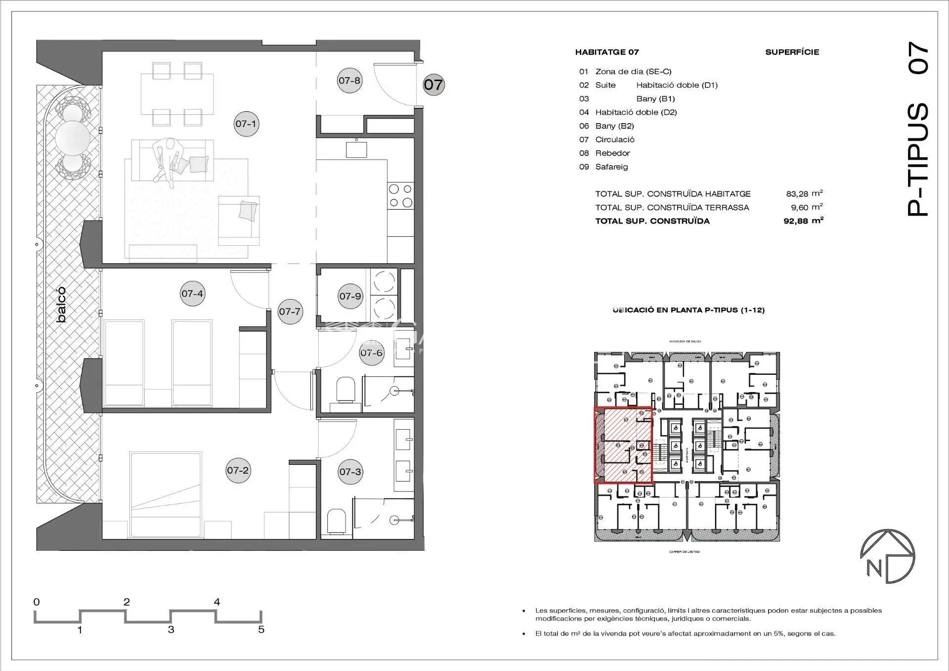 Piso de 2 habitaciones en Andorra la Vella, foto 12 de 14