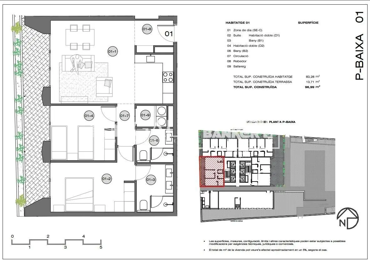 Piso de 2 habitaciones en Andorra la Vella, foto 12 de 14