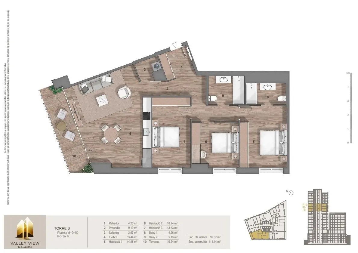 Piso de 3 habitaciones en Escaldes-Engordany, foto 9 de 14
