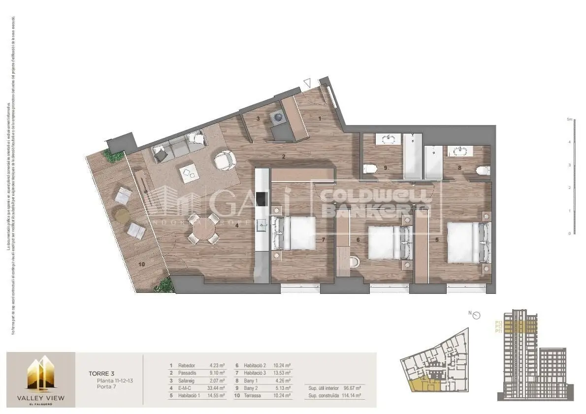 Piso de 3 habitaciones en Escaldes-Engordany, foto 14 de 14