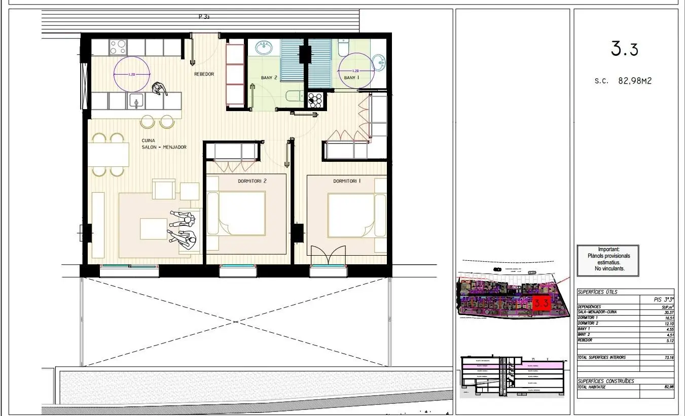 Piso de 2 habitaciones en Encamp, foto 8 de 8