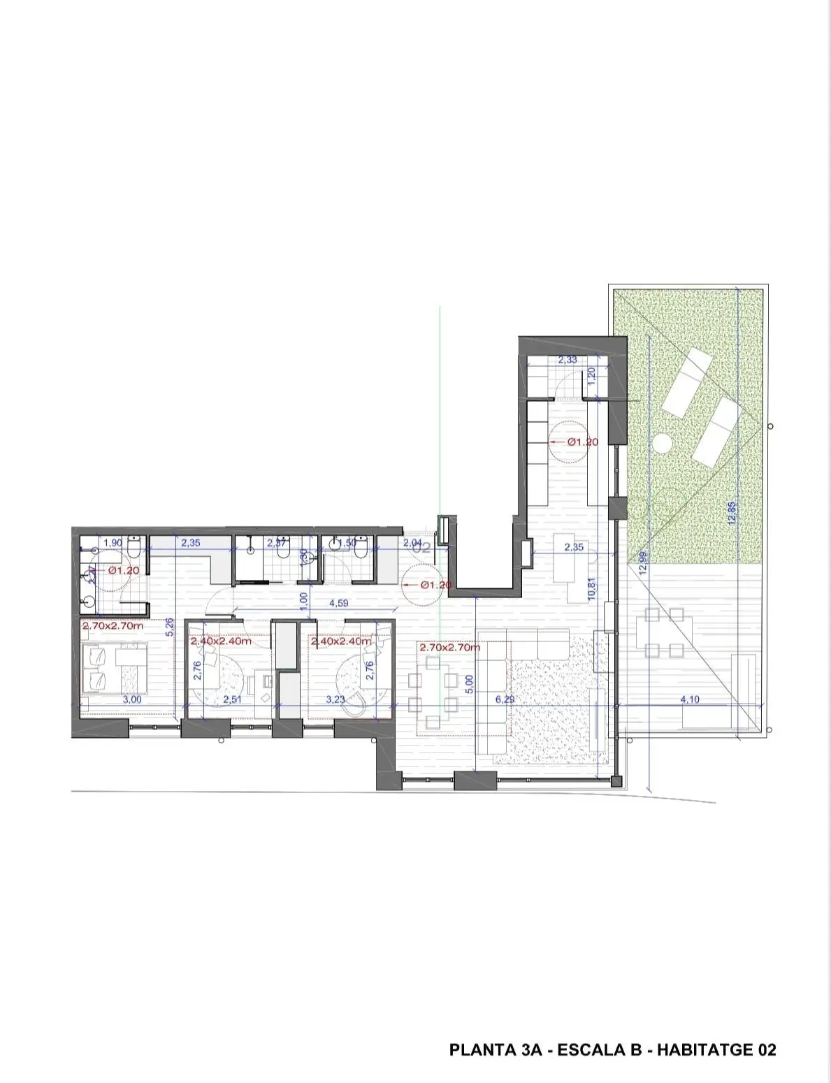 Apartamento de 3 habitaciones en Ordino, foto 3 de 4