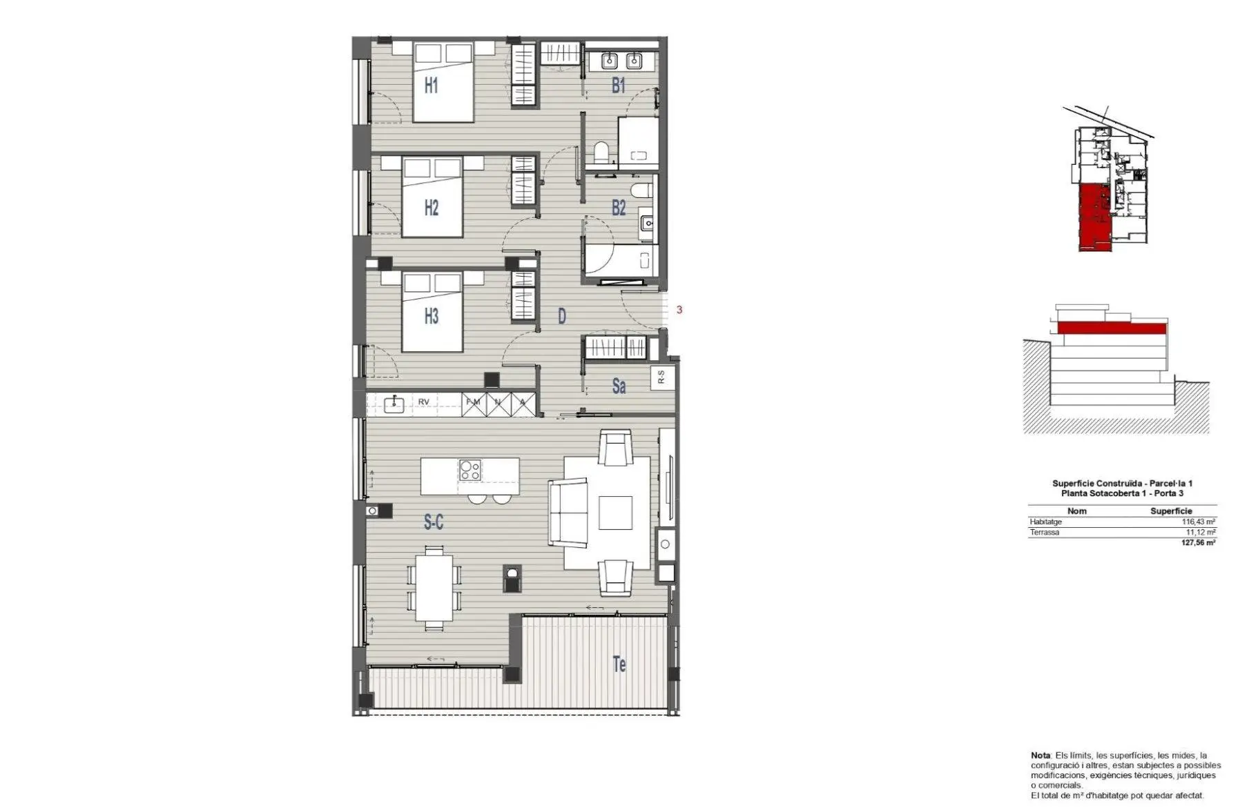 Piso de 3 habitaciones en Canillo, foto 6 de 6