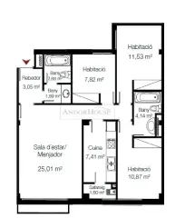 Piso de 3 habitaciones en Sant Julià de Lòria, foto 21 de 24