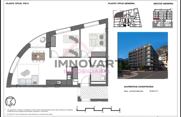 Piso de 2 habitaciones en Andorra la Vella, foto 19 de 22