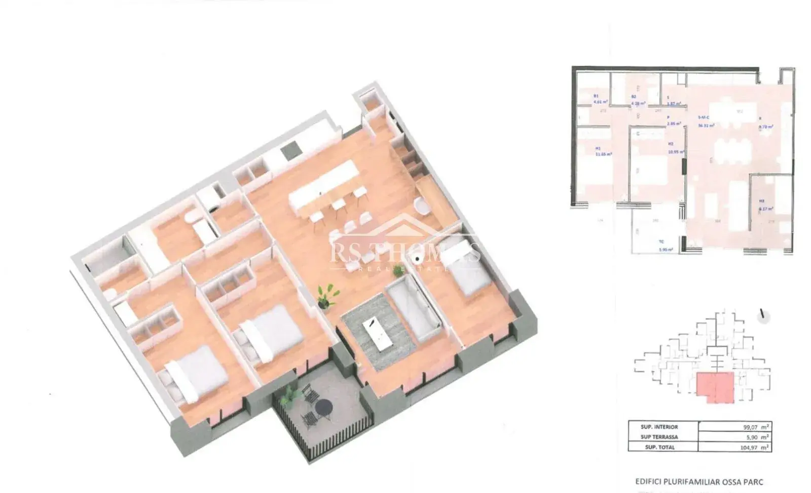 Piso de 3 habitaciones en Encamp, foto 8 de 9