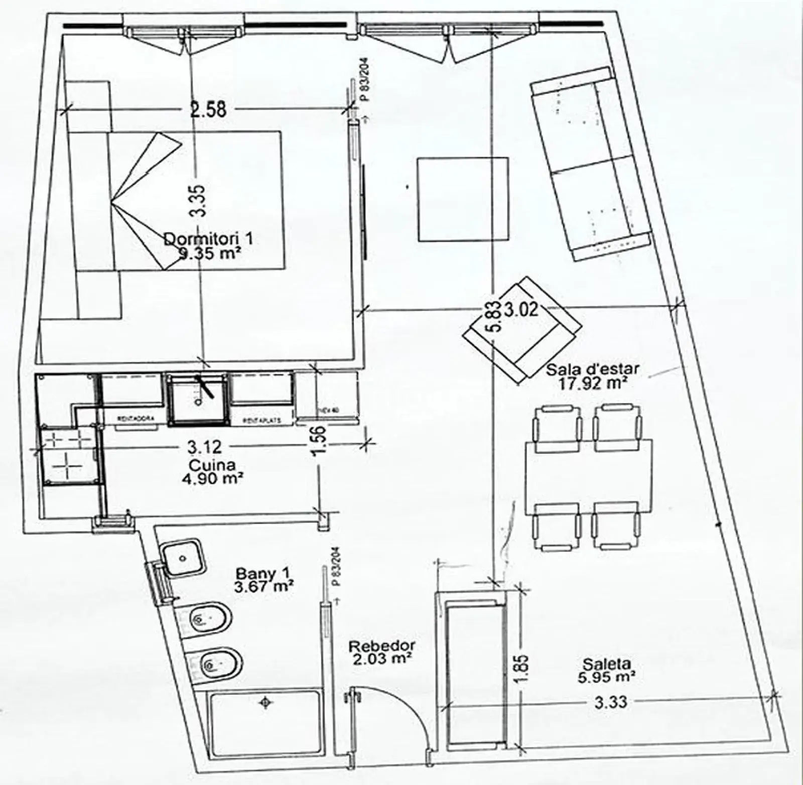 Piso de 1 habitación en Encamp, foto 8 de 8