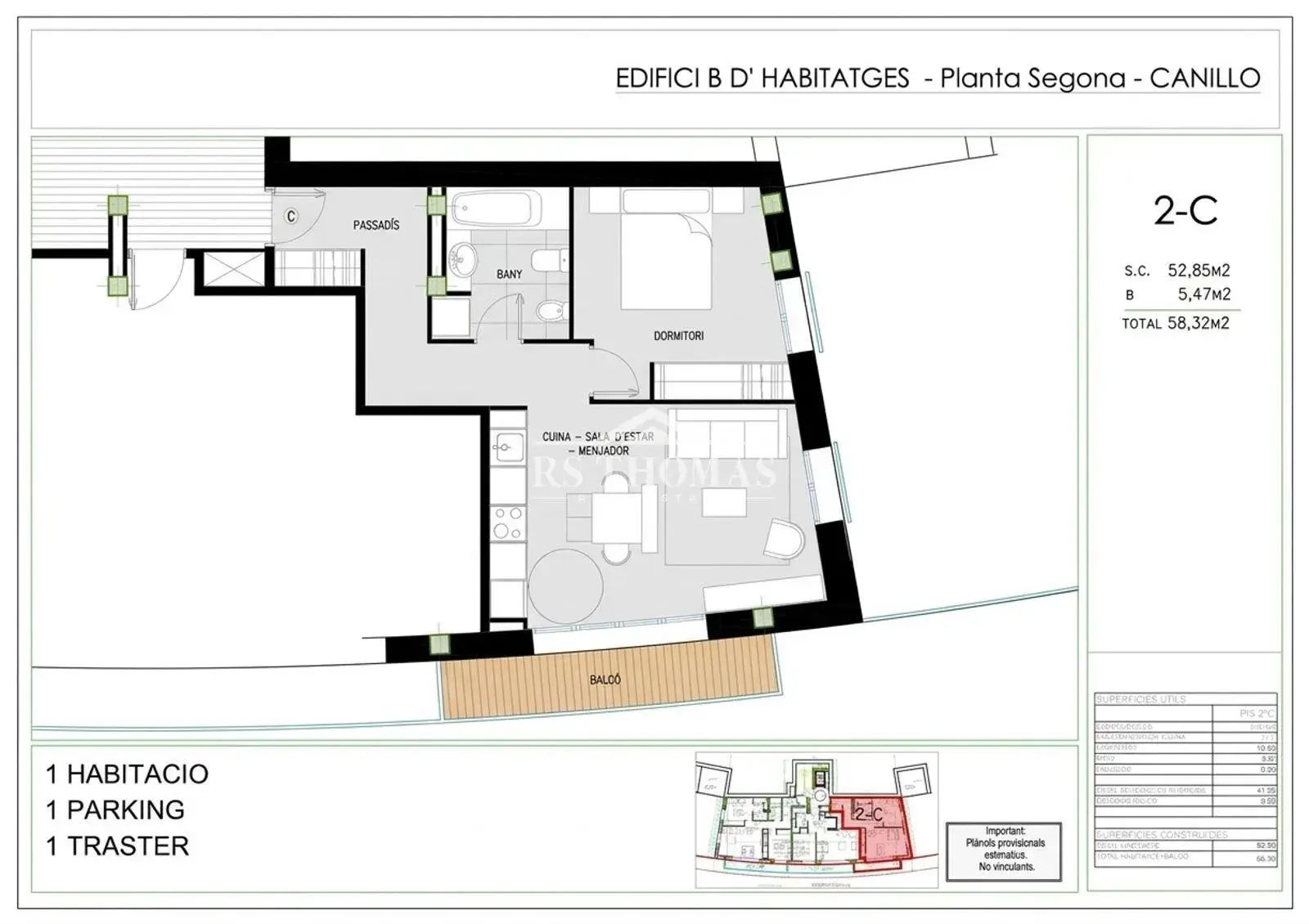 Piso de 1 habitación en Canillo, foto 9 de 9