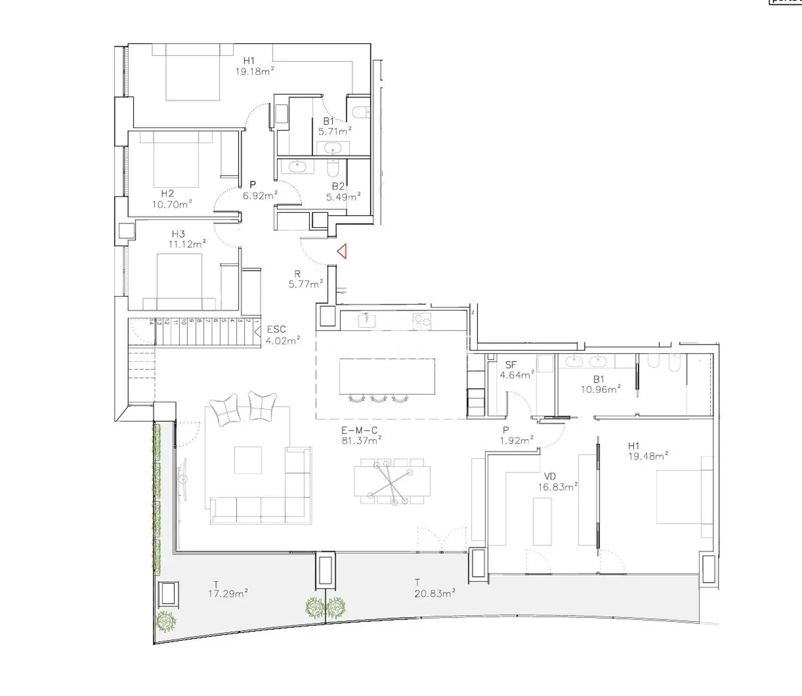 Apartamento de 4 habitaciones en Escaldes-Engordany, foto 13 de 14