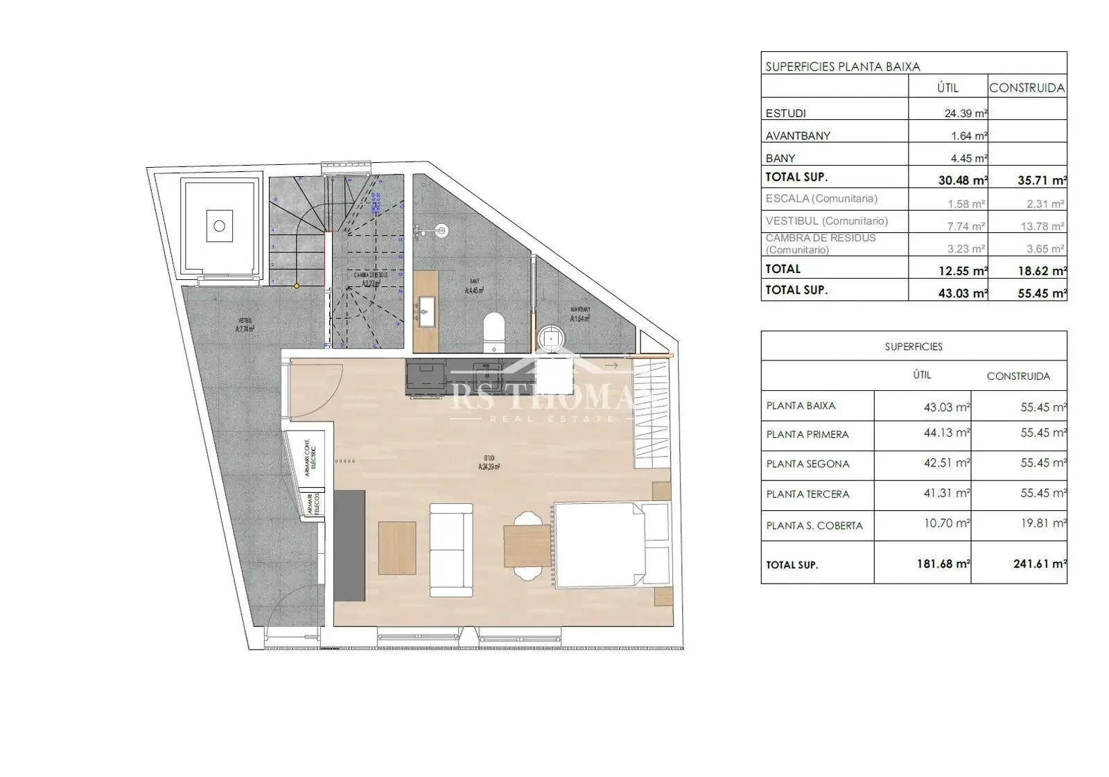 Apartamento de 1 habitación en Andorra la Vella, foto 15 de 15