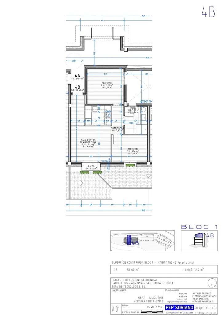 Apartamento de 2 habitaciones en Sant Julià de Lòria, foto 8 de 8