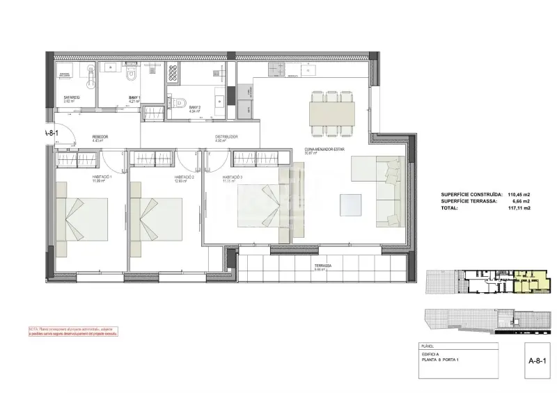 Flat with 3 bedrooms in Andorra la Vella, photo 2 of 3