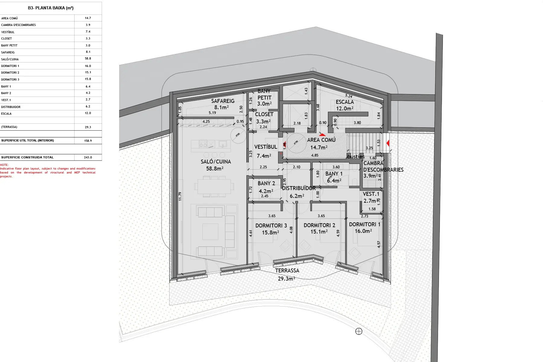 Appartement de 3 chambres à Ordino, photo 18 sur 19