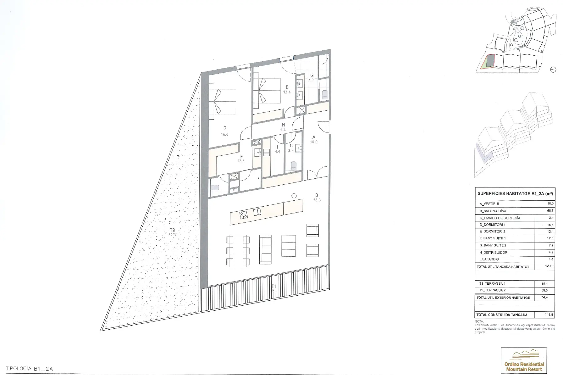 Piso de 2 habitaciones en Ordino, foto 10 de 15