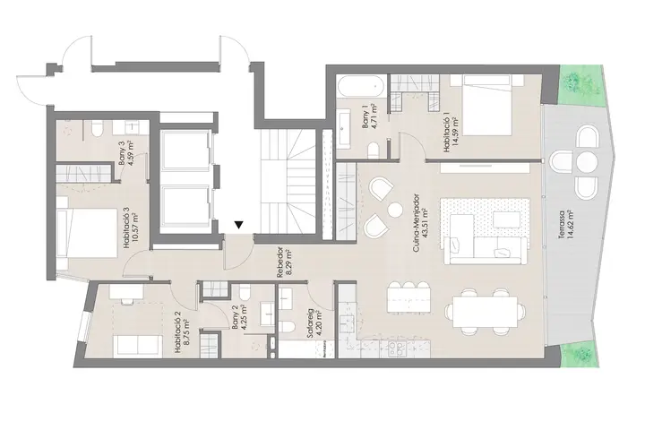 Flat with 3 bedrooms in La Massana, photo 5 of 5